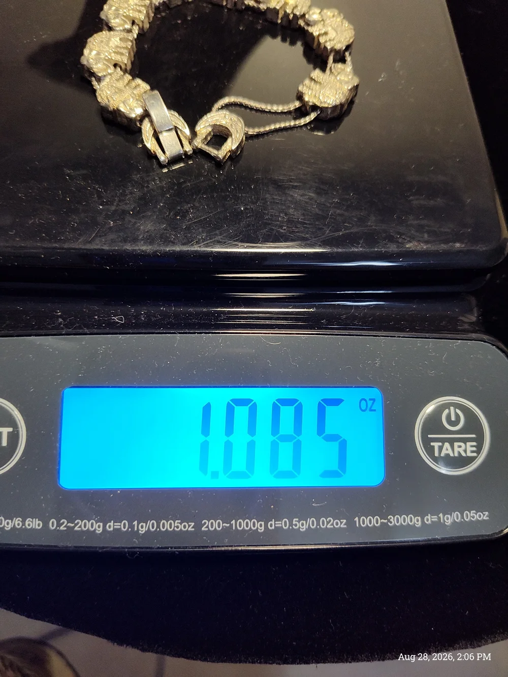 Vintage Silver Tone Elephant Sliding Charm Animal Bracelet Boho Casual 6.5 In